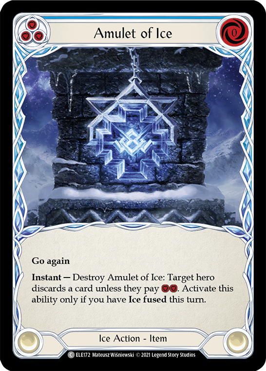 Amulet of Ice [ELE172] (Tales of Aria)  1st Edition Normal