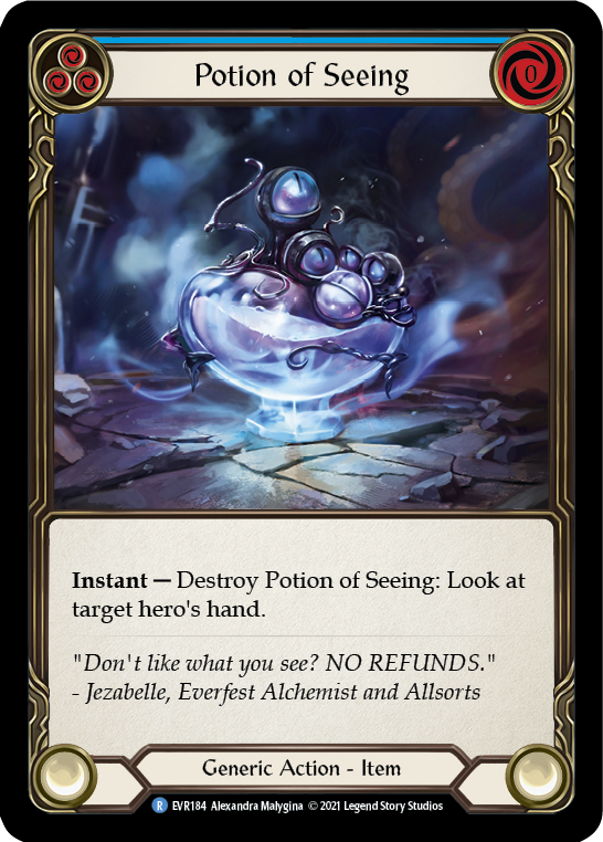 Potion of Seeing [EVR184] 1st Edition Cold Foil
