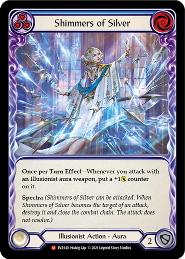 Shimmers of Silver [EVR140] (Everfest)  1st Edition Rainbow Foil