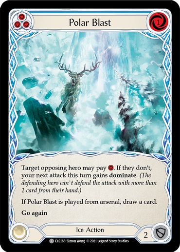 Polar Blast (Blue) [ELE168] (Tales of Aria)  1st Edition Normal