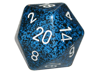 Chessex 34mm Large 20-Sided D20 Speckled Dice - Stealth (XS2091)