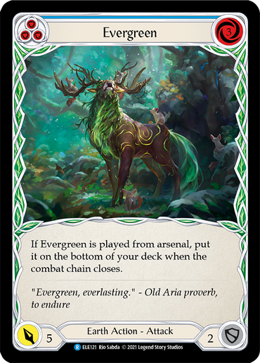 Evergreen (Blue) [ELE121] (Tales of Aria)  1st Edition Normal