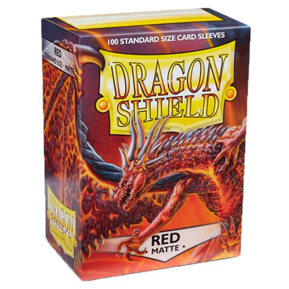 Sleeves Dragon Shield Box - Matte Red (100)