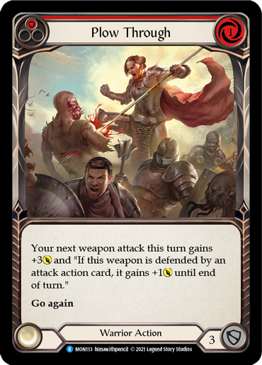Plow Through (Red) [MON113] 1st Edition Normal