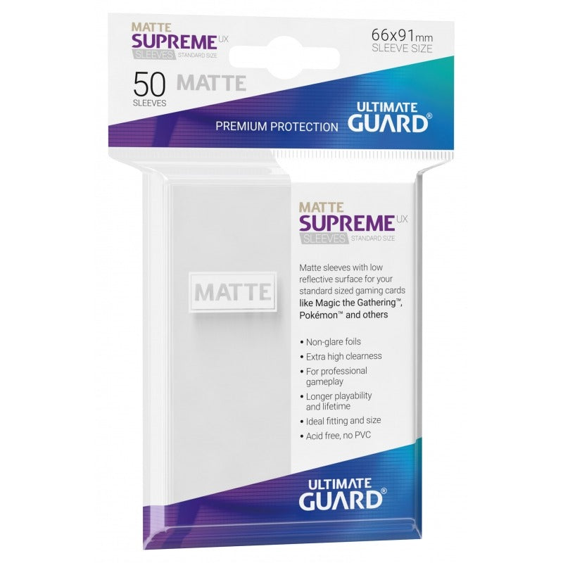 Ultimate Guard Supreme UX Sleeves Standard Size - MATTE Frosted (50)