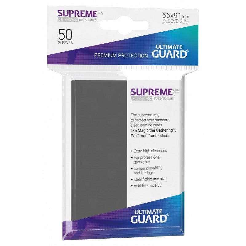 Ultimate Guard Supreme UX Sleeves Standard Size - Dark Grey (50)